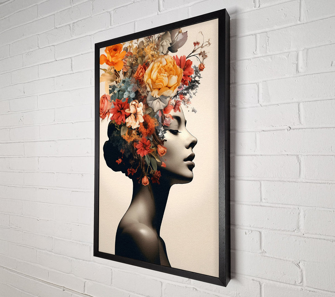  A Canvas Print of Flower Hair Fashion Canvas Print