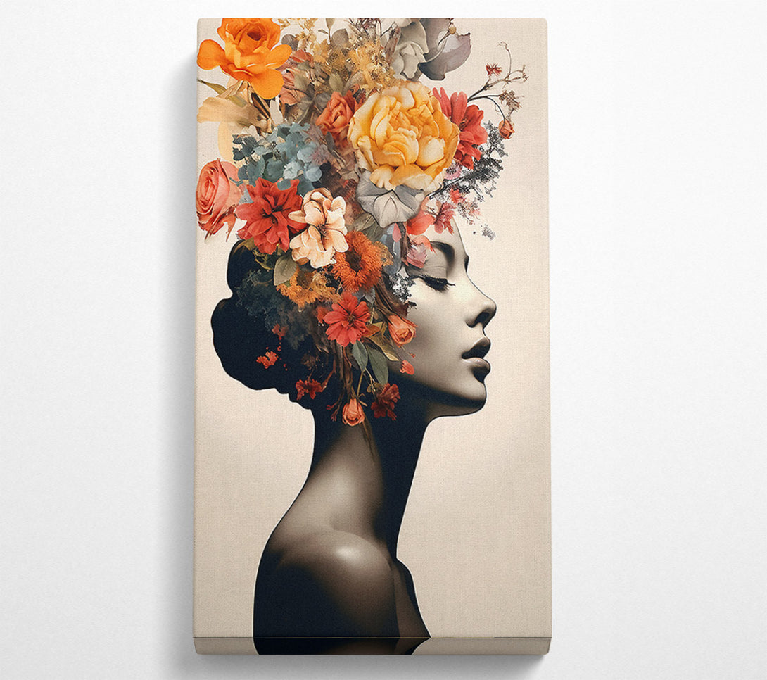  A Canvas Print of Flower Hair Fashion Canvas Print