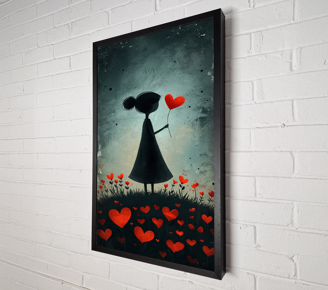  A Canvas Print of Flower Heart Canvas Art