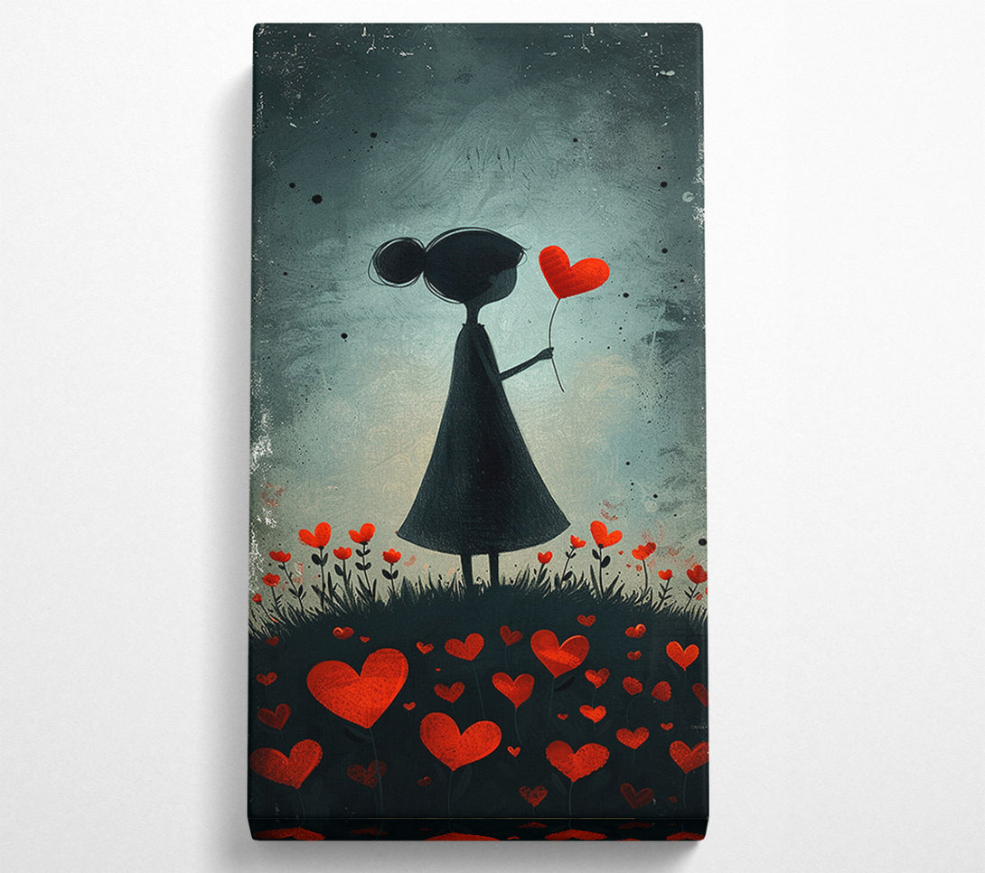  A Canvas Print of Flower Heart Canvas Art