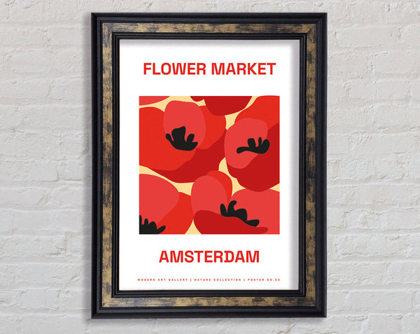 Flower Market Amsterdam Framed Print