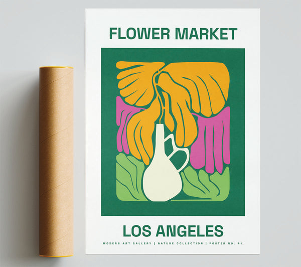 Flower Market Los Angeles Poster