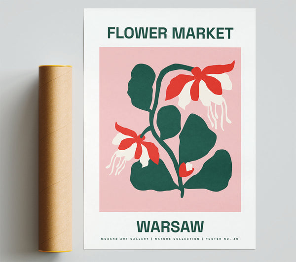 Flower Market Warsaw Print