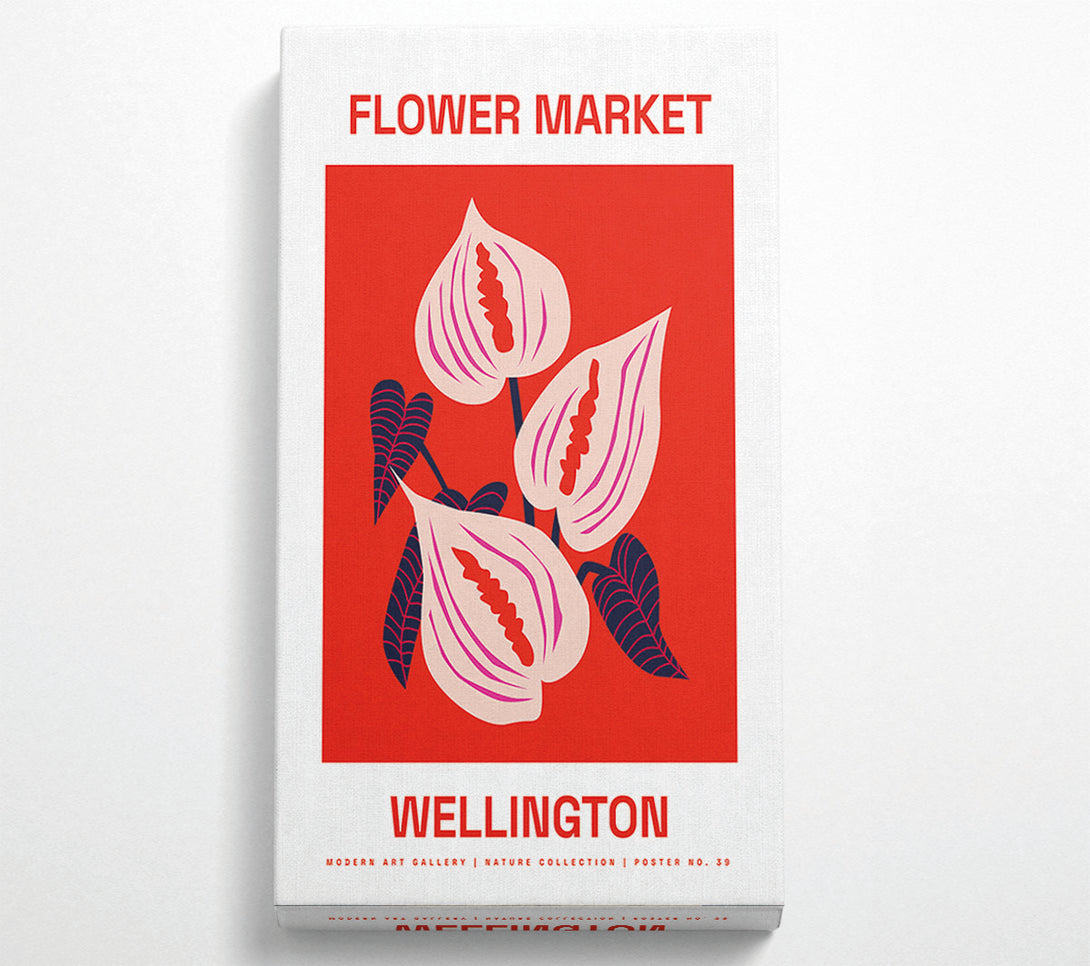  A Canvas Print of Flower Market Wellington Canvas Wall Art