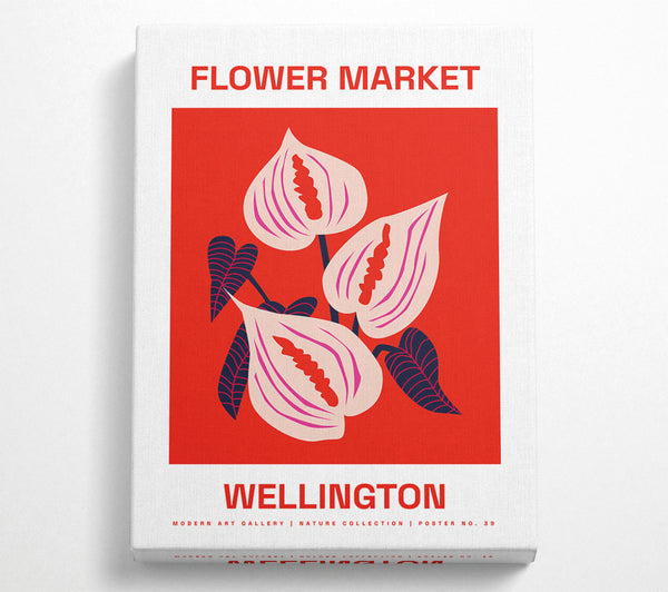  A Canvas Print of Flower Market Wellington Canvas Wall Art