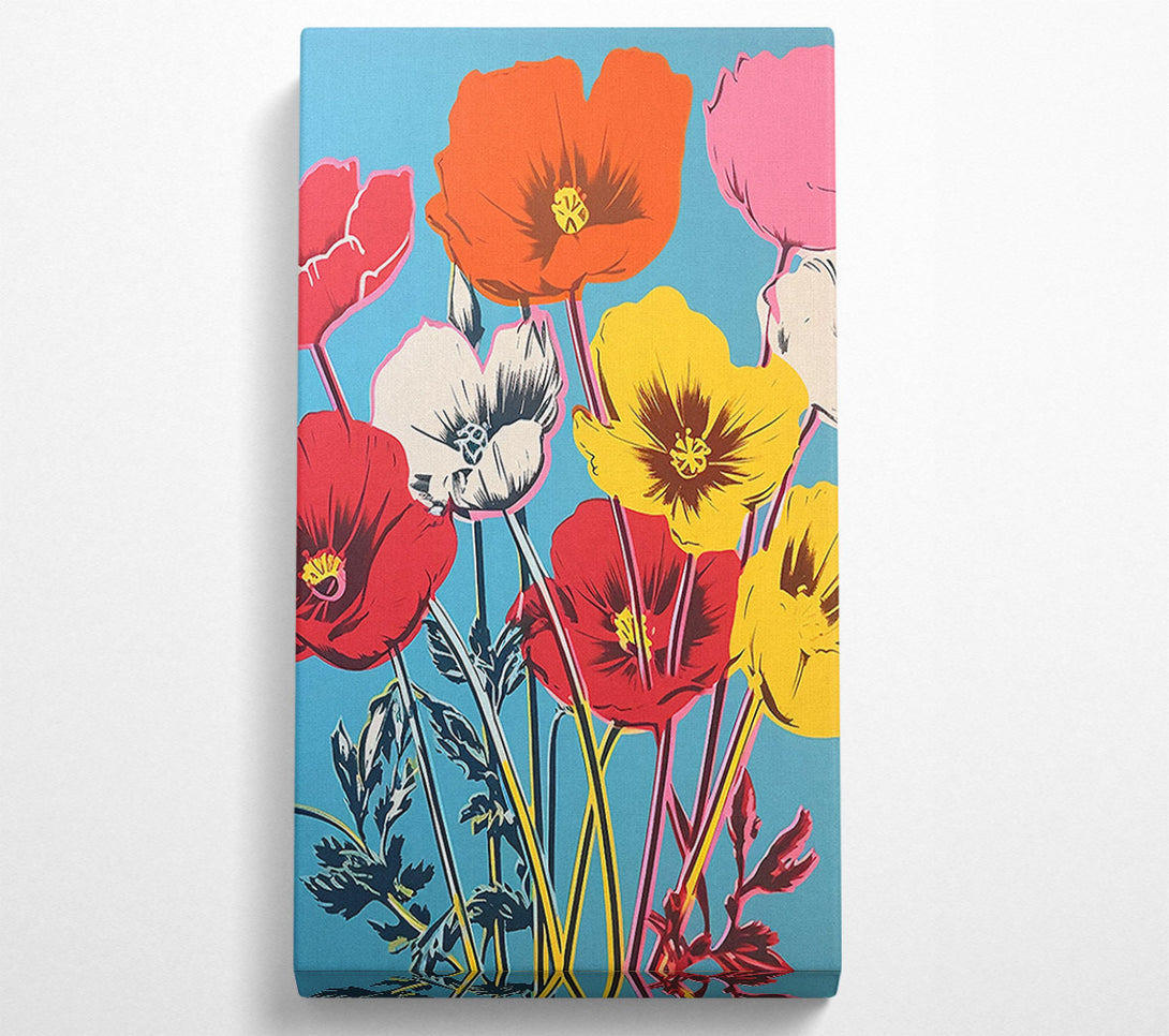  A Canvas Print of Flower Popart Canvas Print