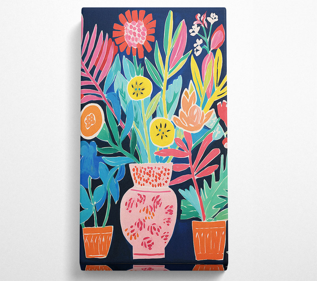  A Canvas Print of Flower Pot Still Life Canvas Art