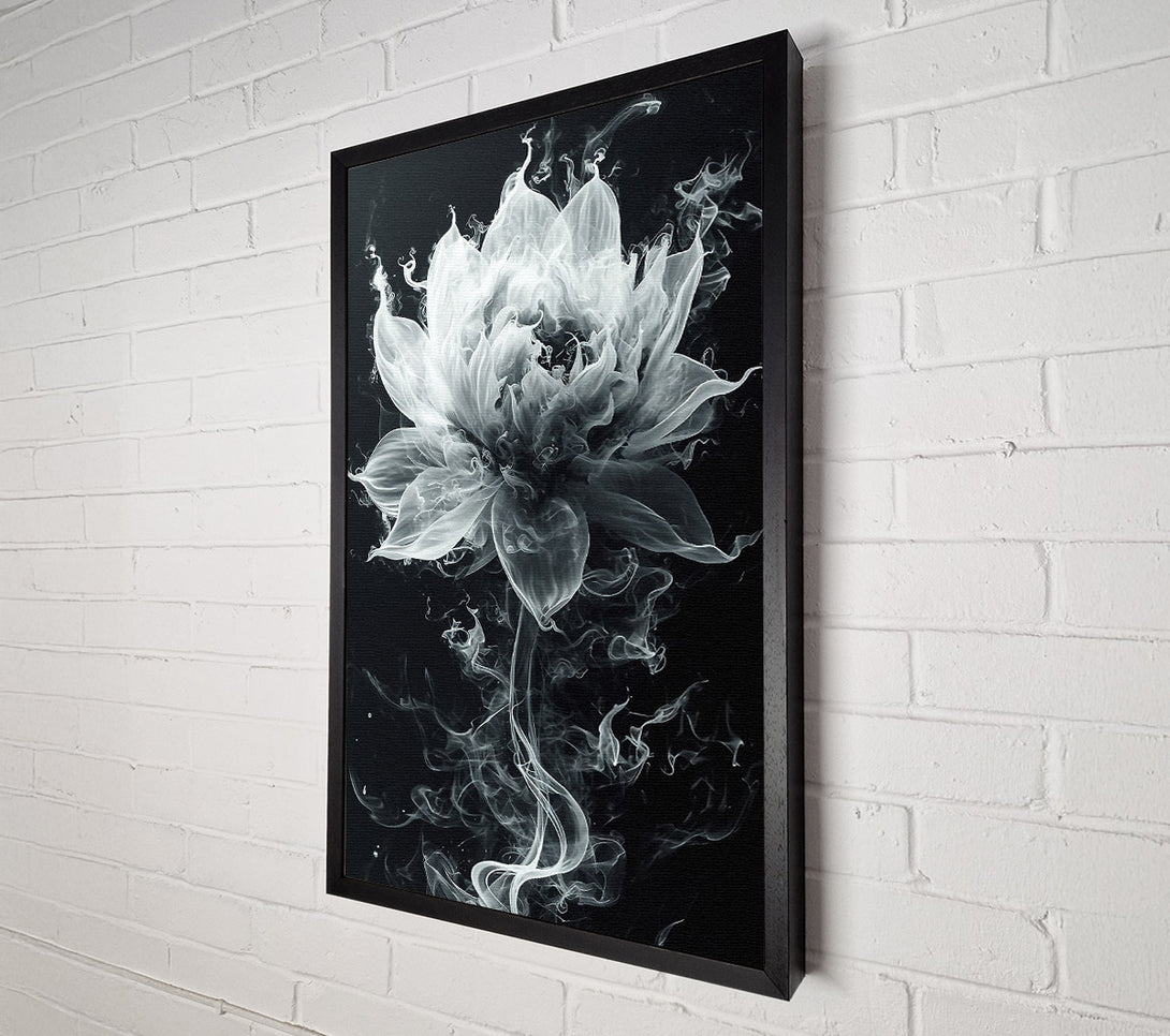  A Canvas Print of Flower Smoke Canvas Print