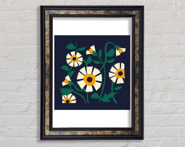 Flower Tropical Bohemian Framed Print