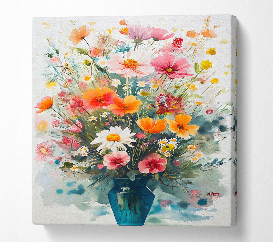  A Canvas Print of Flower Vase Bloom Canvas Print