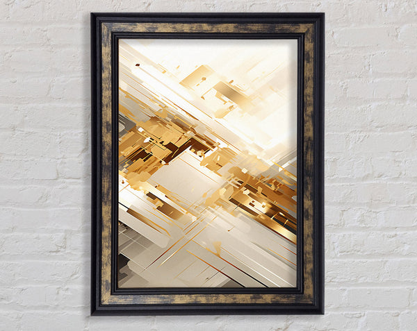 Fold Fractals Framed Print