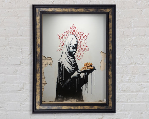 Food For Thought Graffiti Framed Print