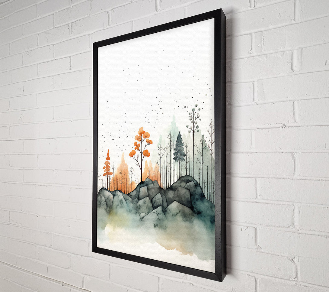  A Canvas Print of Forest Rocks Canvas Print