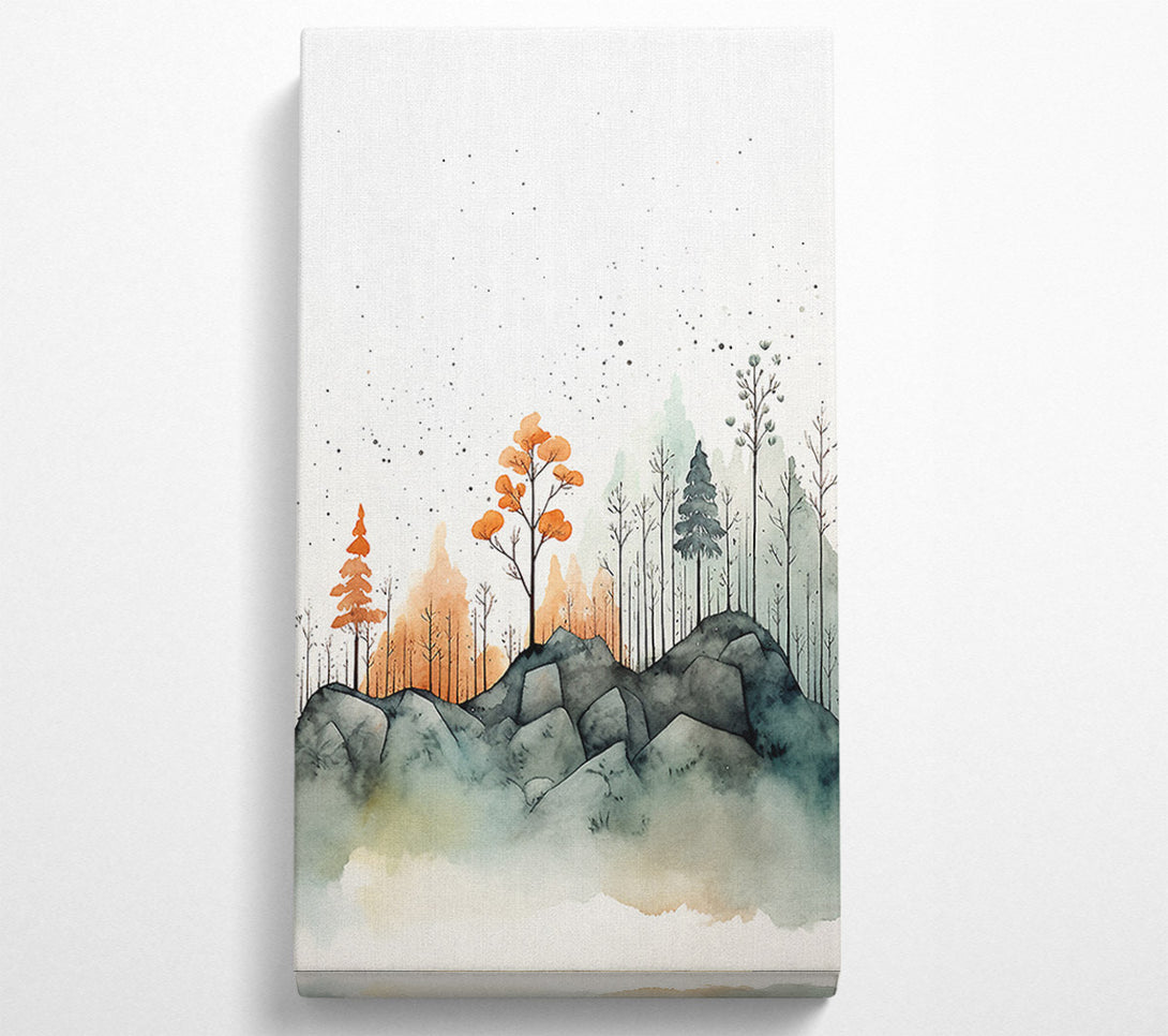  A Canvas Print of Forest Rocks Canvas Print