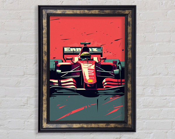 Formula One Drive Framed Print