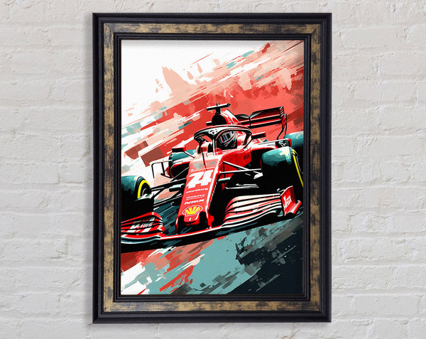 Formula One Driver Framed Print