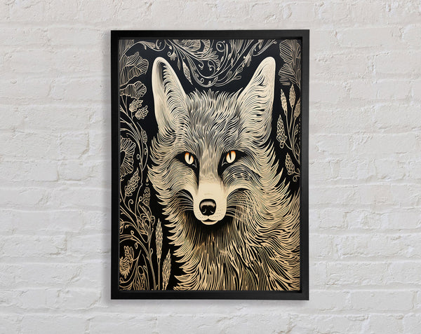 Fox Glow Framed Print