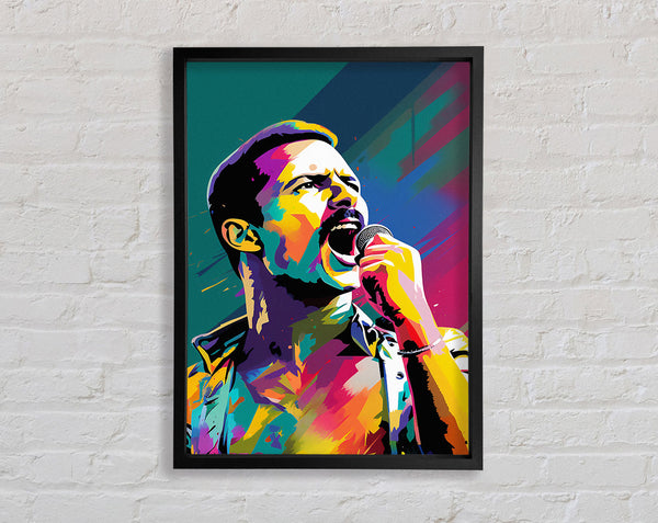 Freddie Mercury Pop Framed Print