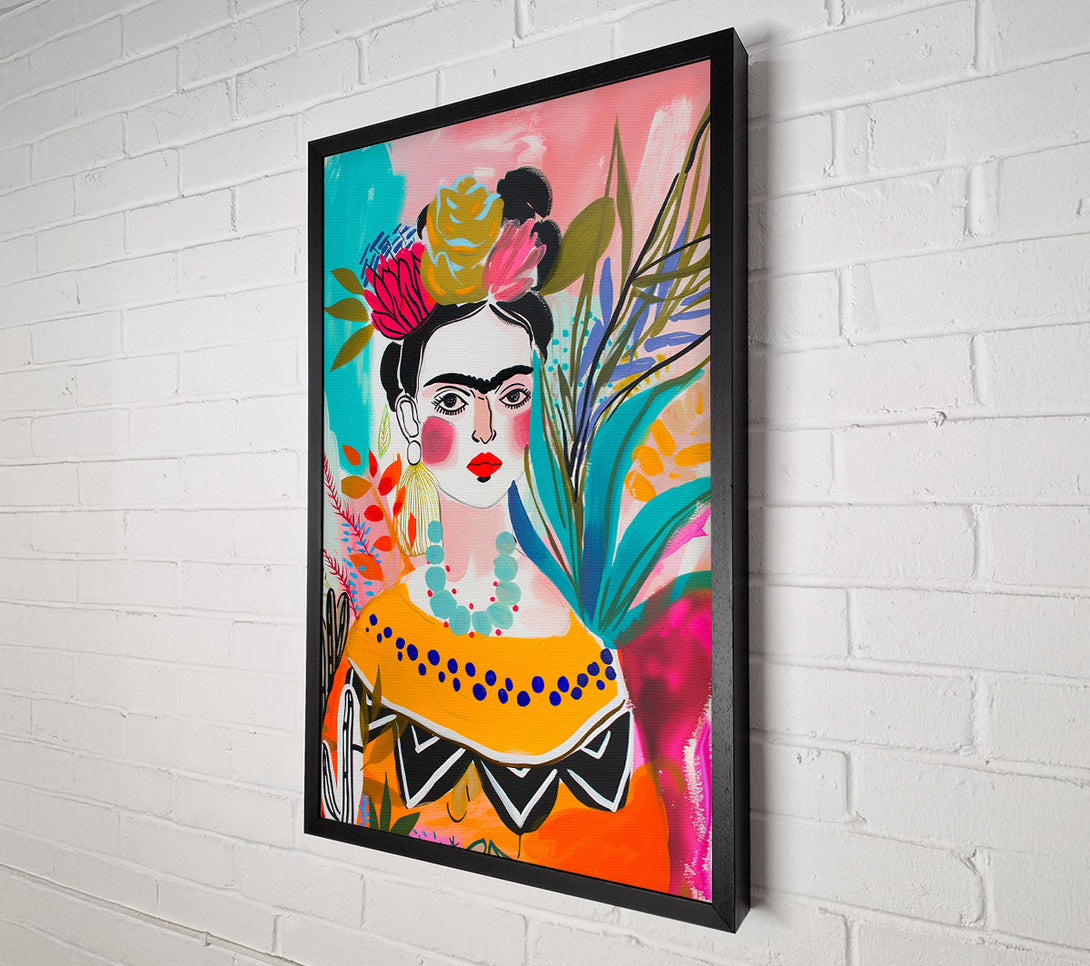  A Canvas Print of Frida Of Ink Canvas Wall Art