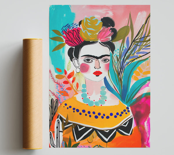 Frida Of Ink Poster