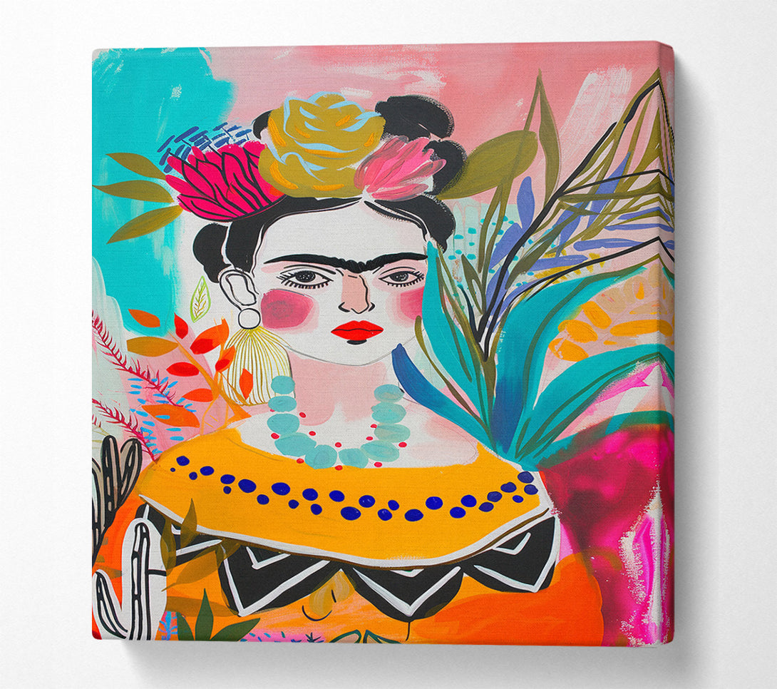  A Canvas Print of Frida Of Ink Canvas Wall Art