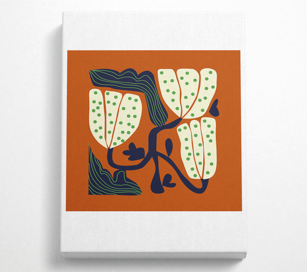  A Canvas Print of Funky Botanical Boho Canvas Art