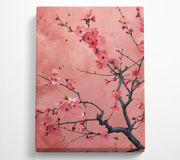  A Canvas Print of Pink Blossom Dreamscape Canvas Wall Art