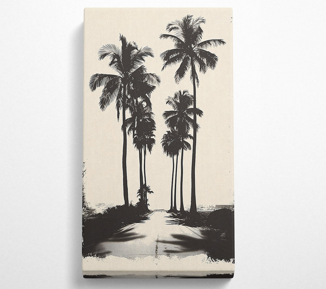  A Canvas Print of Cream Palm Avenue Canvas Art