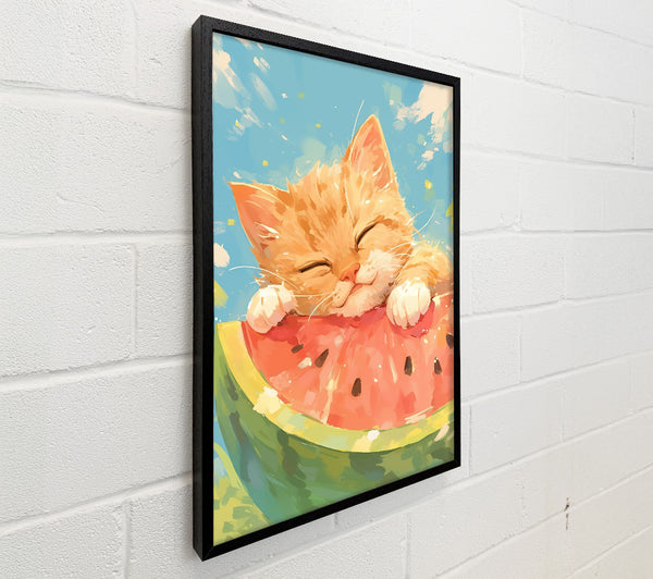 Red Cat And Melon Dream