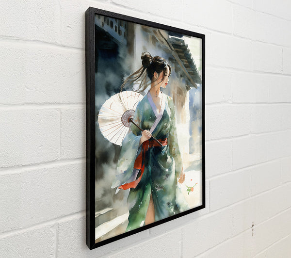 Geisha Girl Watercolour