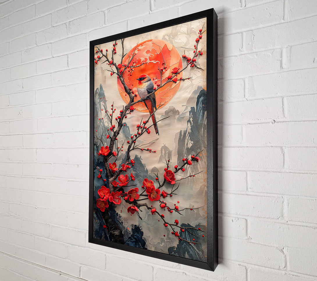  A Canvas Print of Crimson Song Of Spring Canvas Art