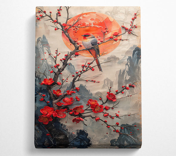  A Canvas Print of Crimson Song Of Spring Canvas Art