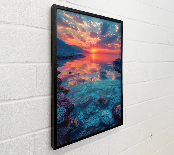 Blue Sunset Reflection
