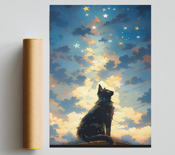 Golden Sky Whispers Print