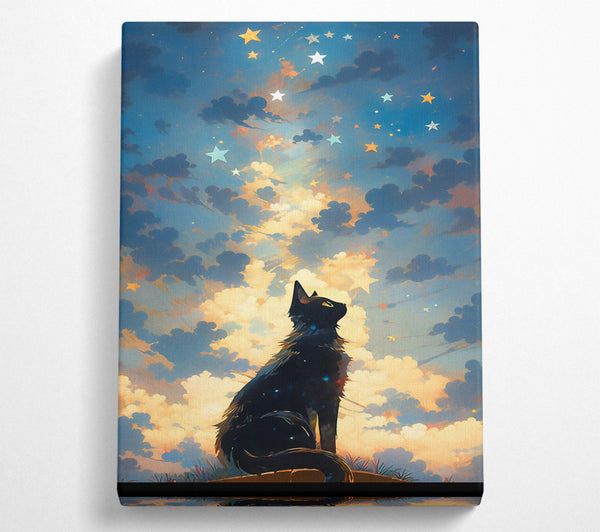  A Canvas Print of Golden Sky Whispers Canvas Art
