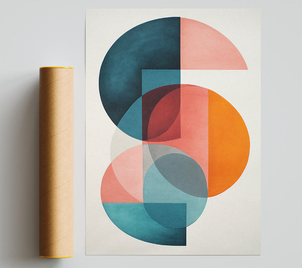 Geometric Boho Shapes Poster