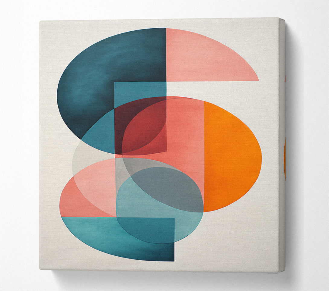  A Canvas Print of Geometric Boho Shapes Canvas Wall Art