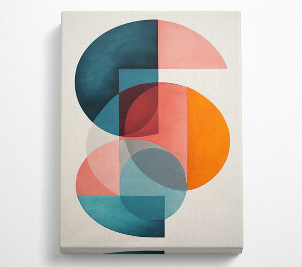  A Canvas Print of Geometric Boho Shapes Canvas Wall Art