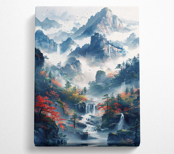  A Canvas Print of Azure Mountain Mist Canvas Wall Art