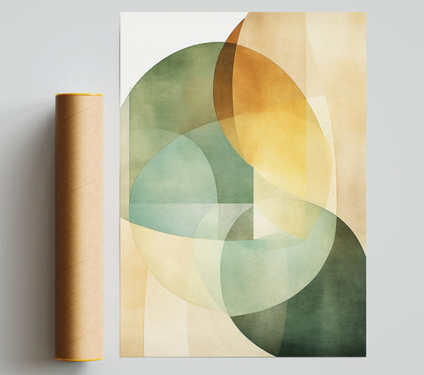 Geometric Circles Giclee Print