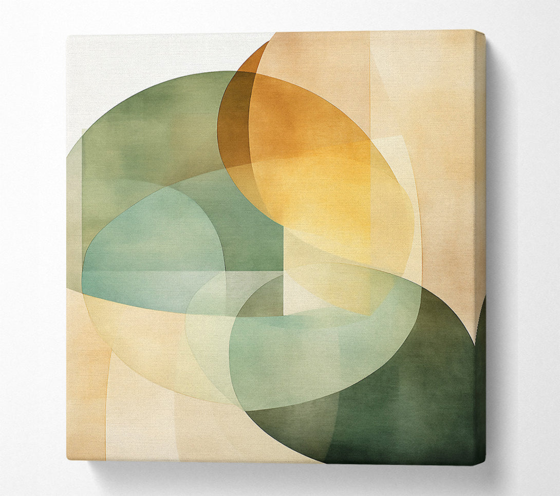  A Canvas Print of Geometric Circles Canvas Print