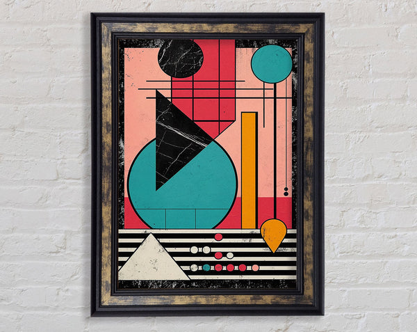 Geometric Marble Framed Print