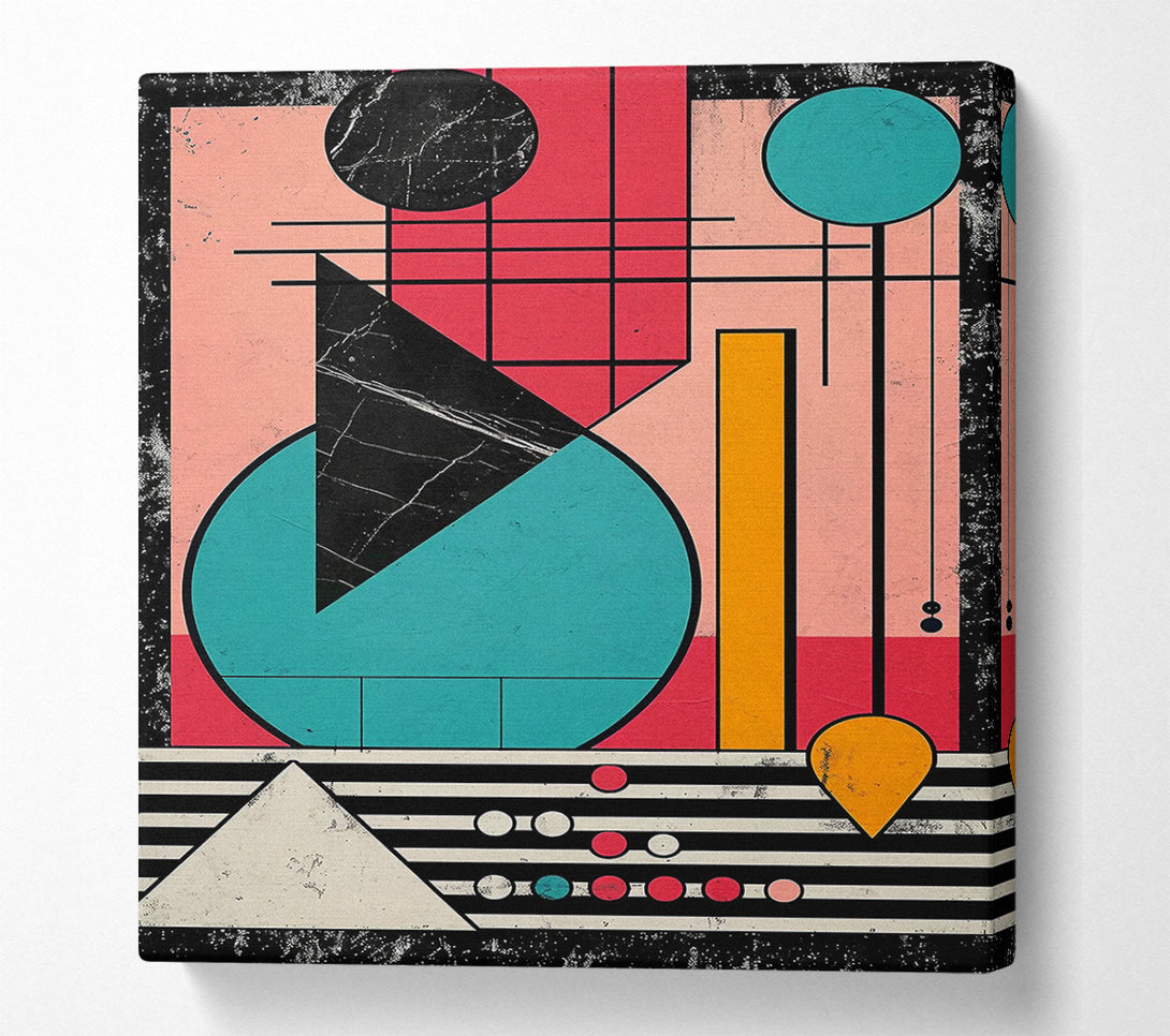  A Canvas Print of Geometric Marble Canvas Print