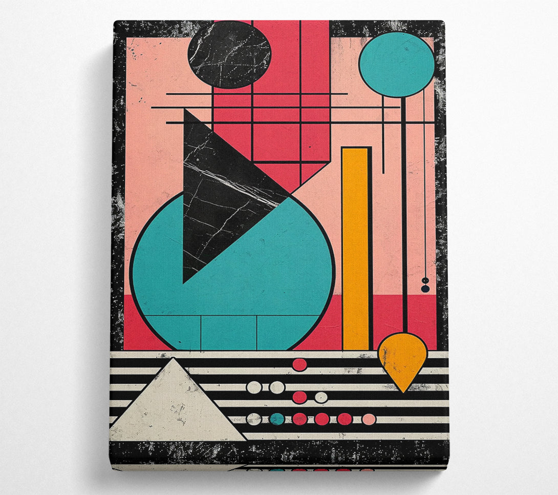  A Canvas Print of Geometric Marble Canvas Print
