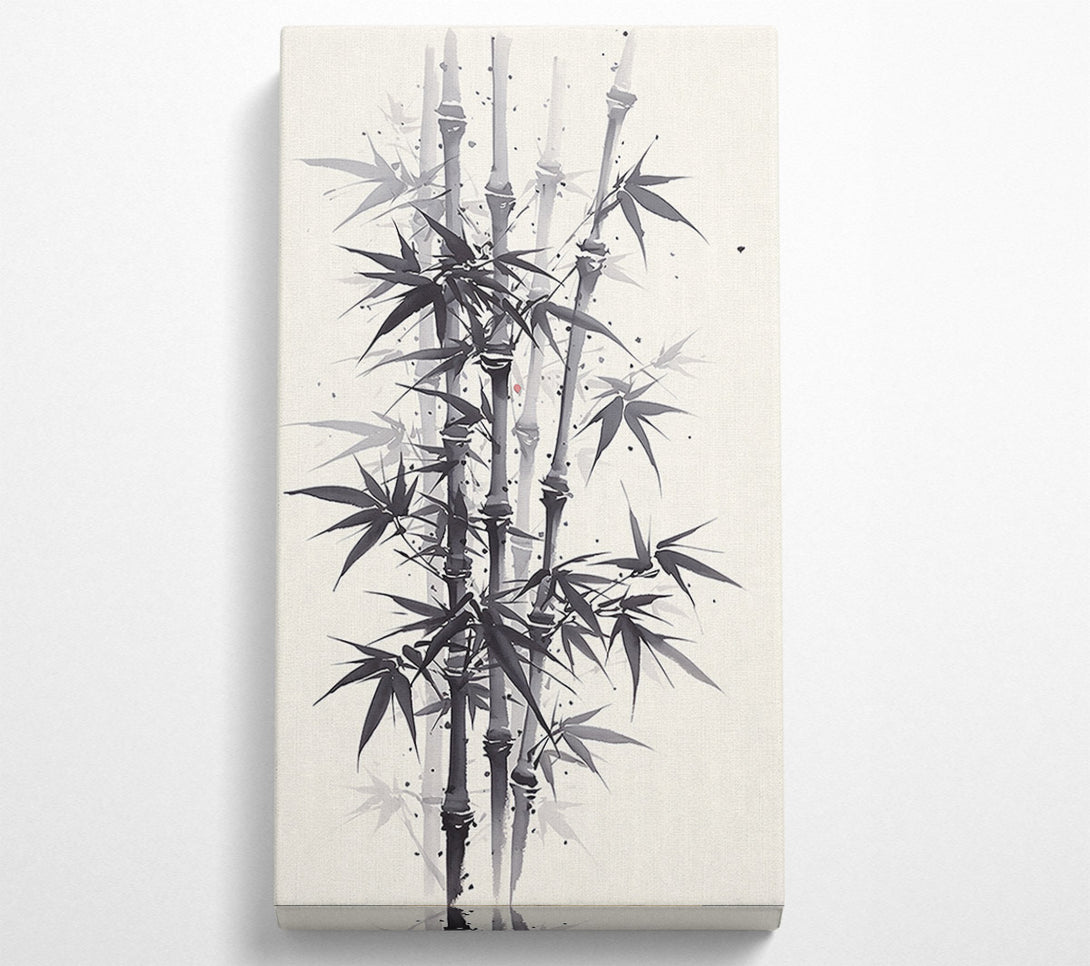  A Canvas Print of Black Ink Bamboo Grove Canvas Print