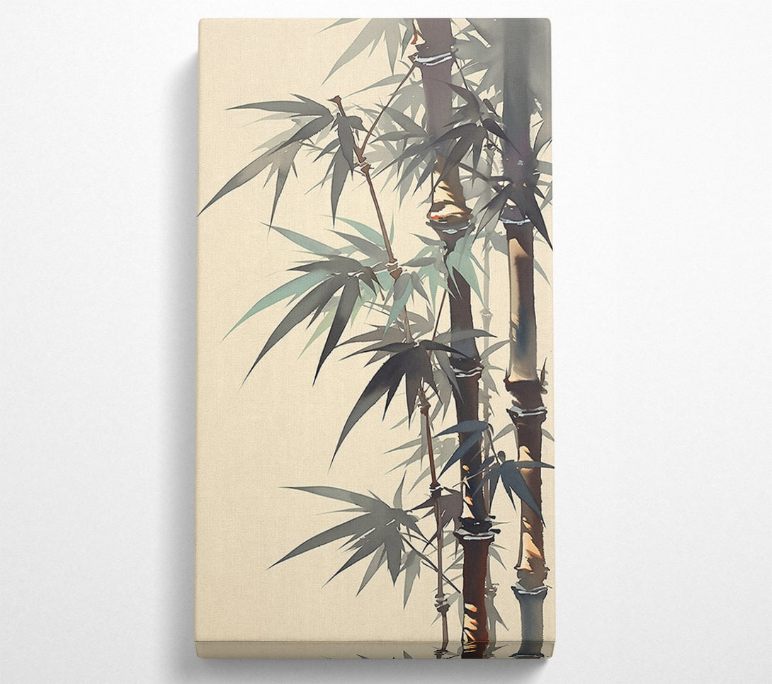  A Canvas Print of Whispers Of Green Bamboo Canvas Wall Art