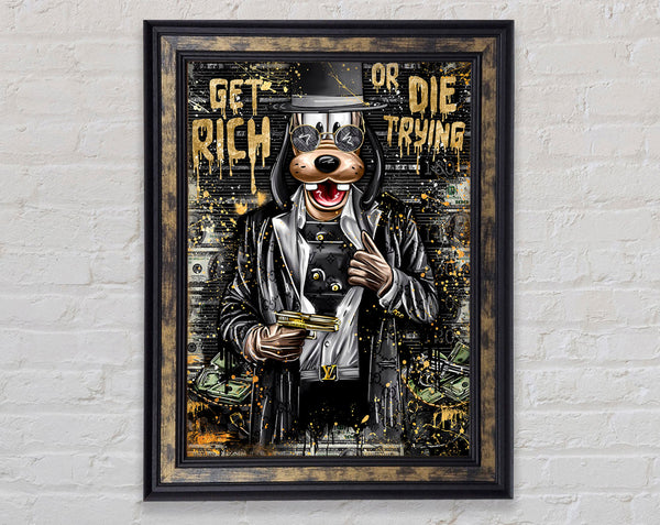 Get Rich Framed Print