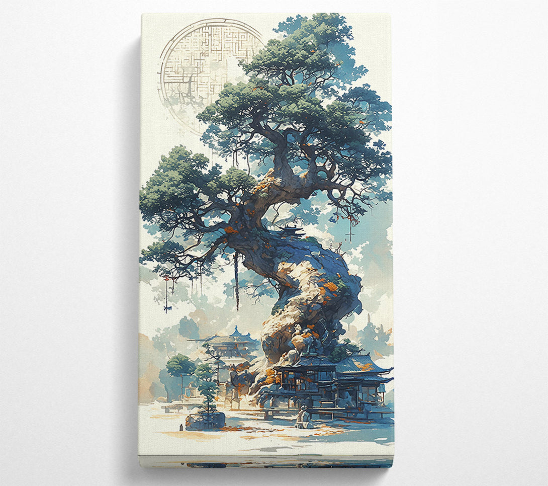  A Canvas Print of Azure Ancient Tree Canvas Art