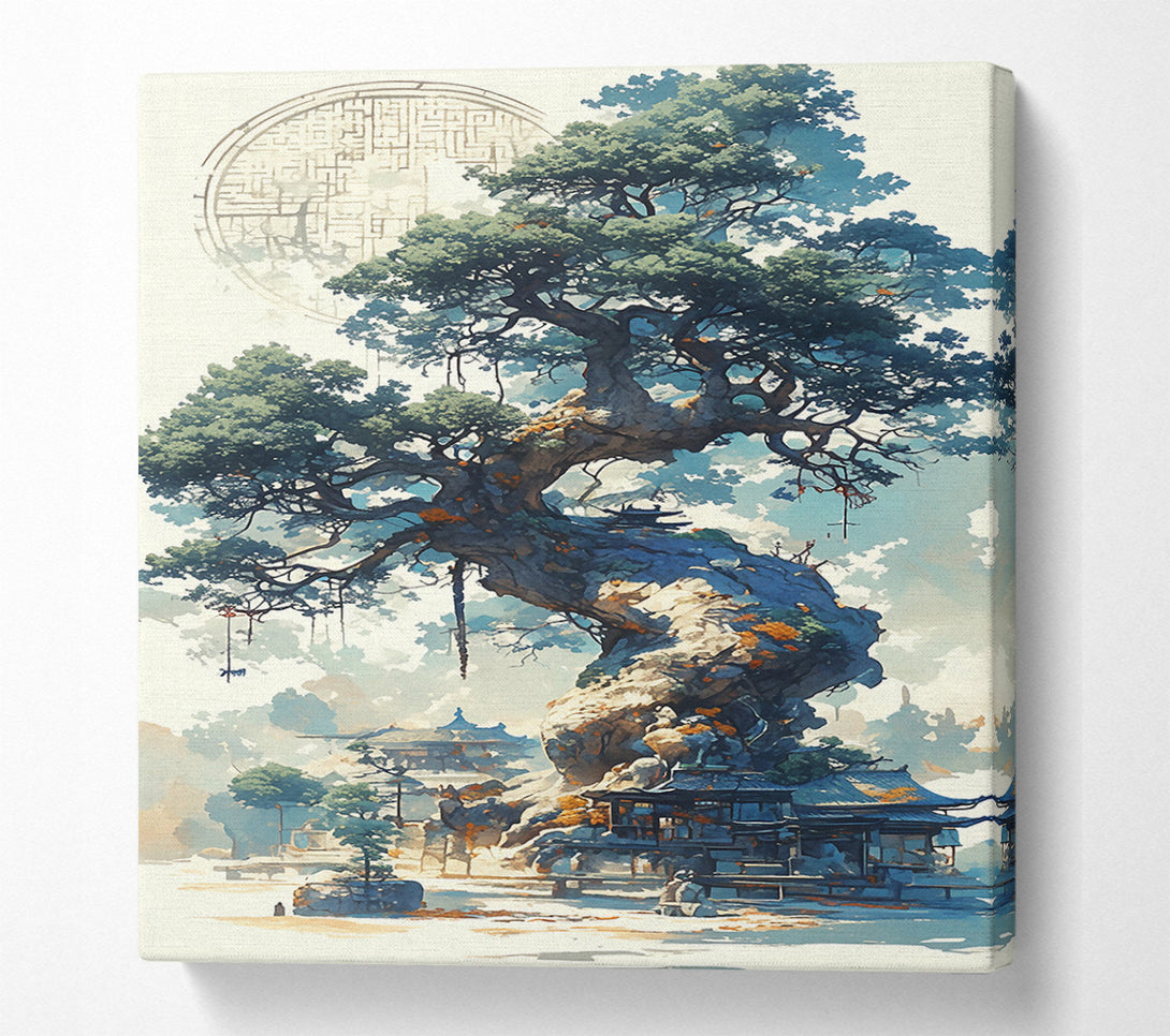  A Canvas Print of Azure Ancient Tree Canvas Art