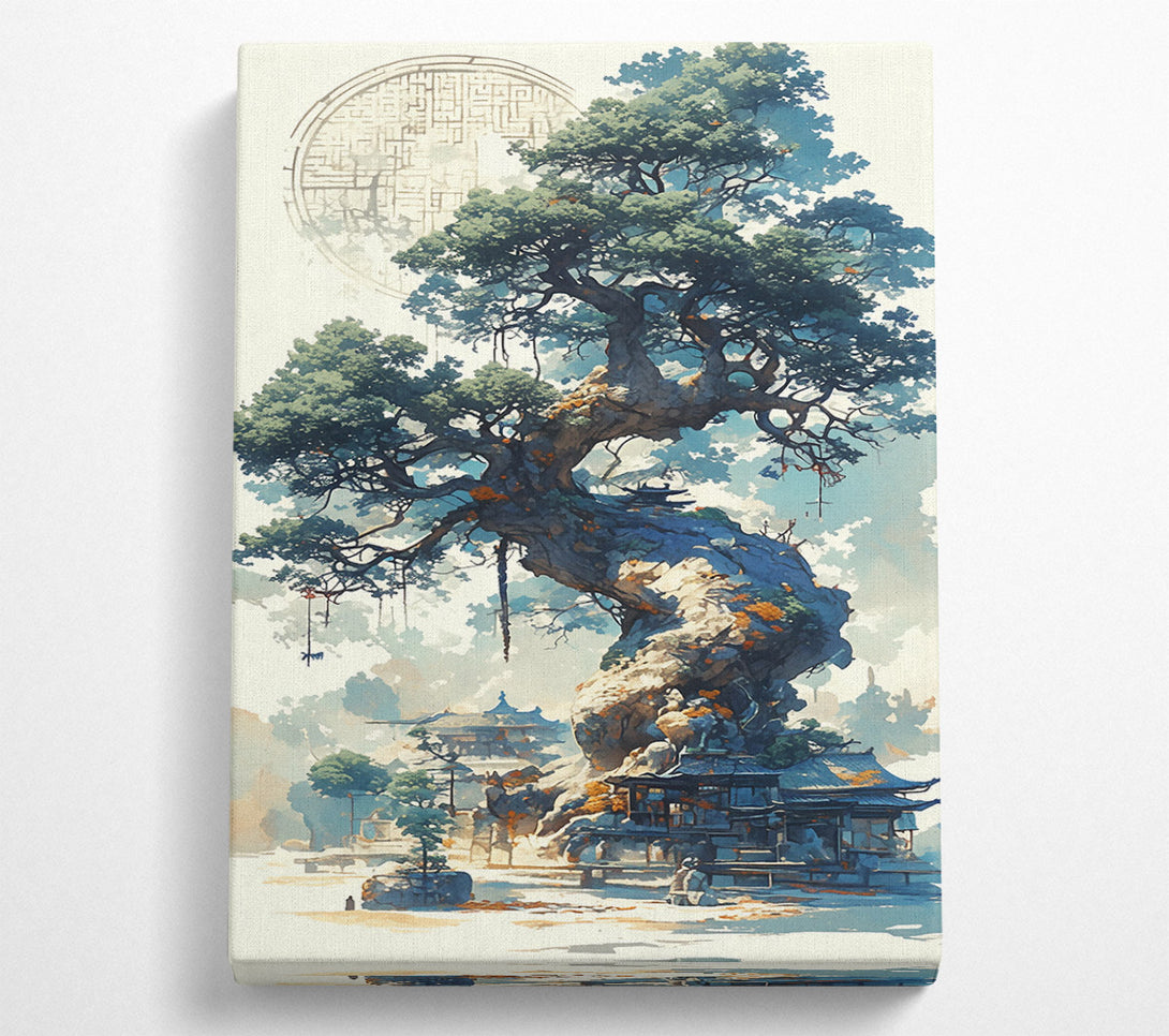  A Canvas Print of Azure Ancient Tree Canvas Art